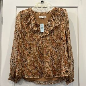 Loft Large Petite blouse NWT